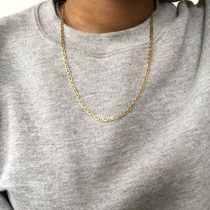 Solid 2.5mm 14KT ITALY stamp gold chain